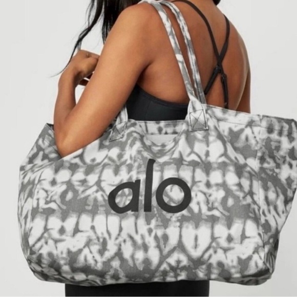 Alo Gray Tie-Dye Tote Bag - Picture 1 of 7